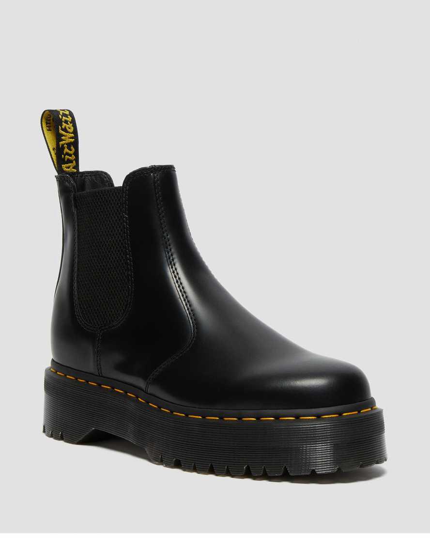 Botines Dr Martens 2976 Smooth Leather Platform Chelsea Hombre Negras España | 64352-KGUD