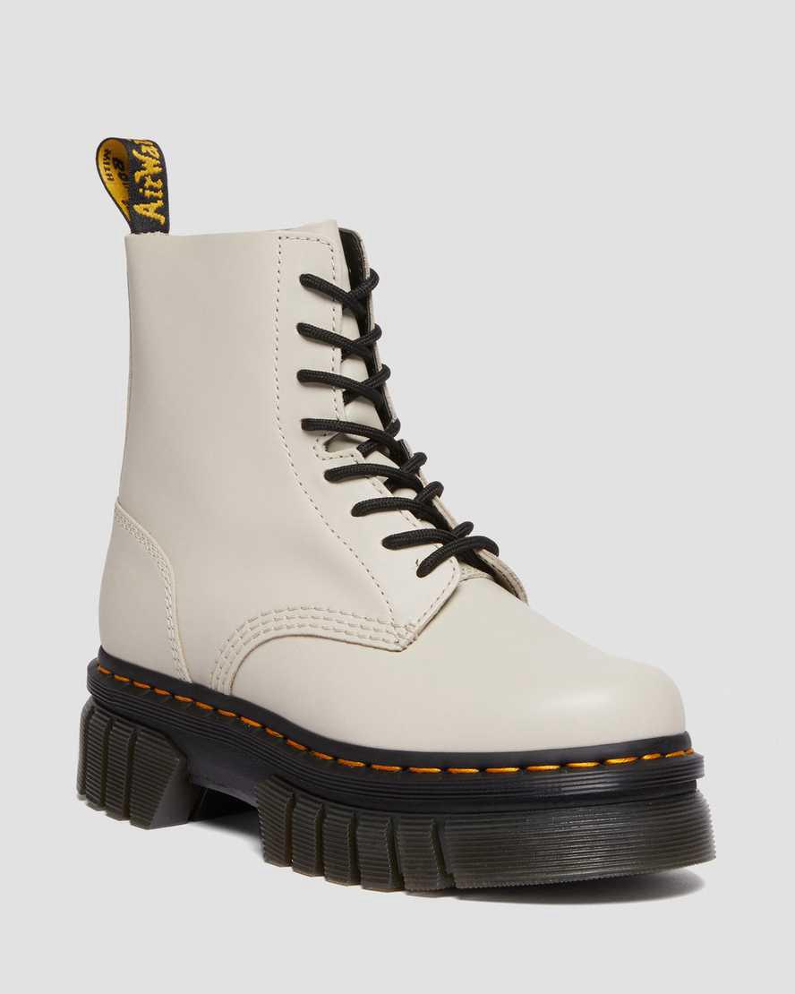 Botines Dr Martens Audrick Nappa Leather Platform Hombre Gris España | 03657-OYHV