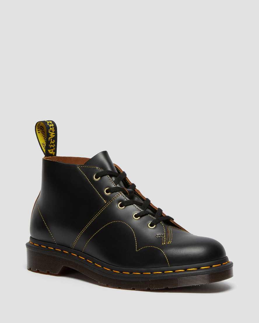 Botines Dr Martens Church Vintage Monkey Hombre Negras España | 03869-MUSV