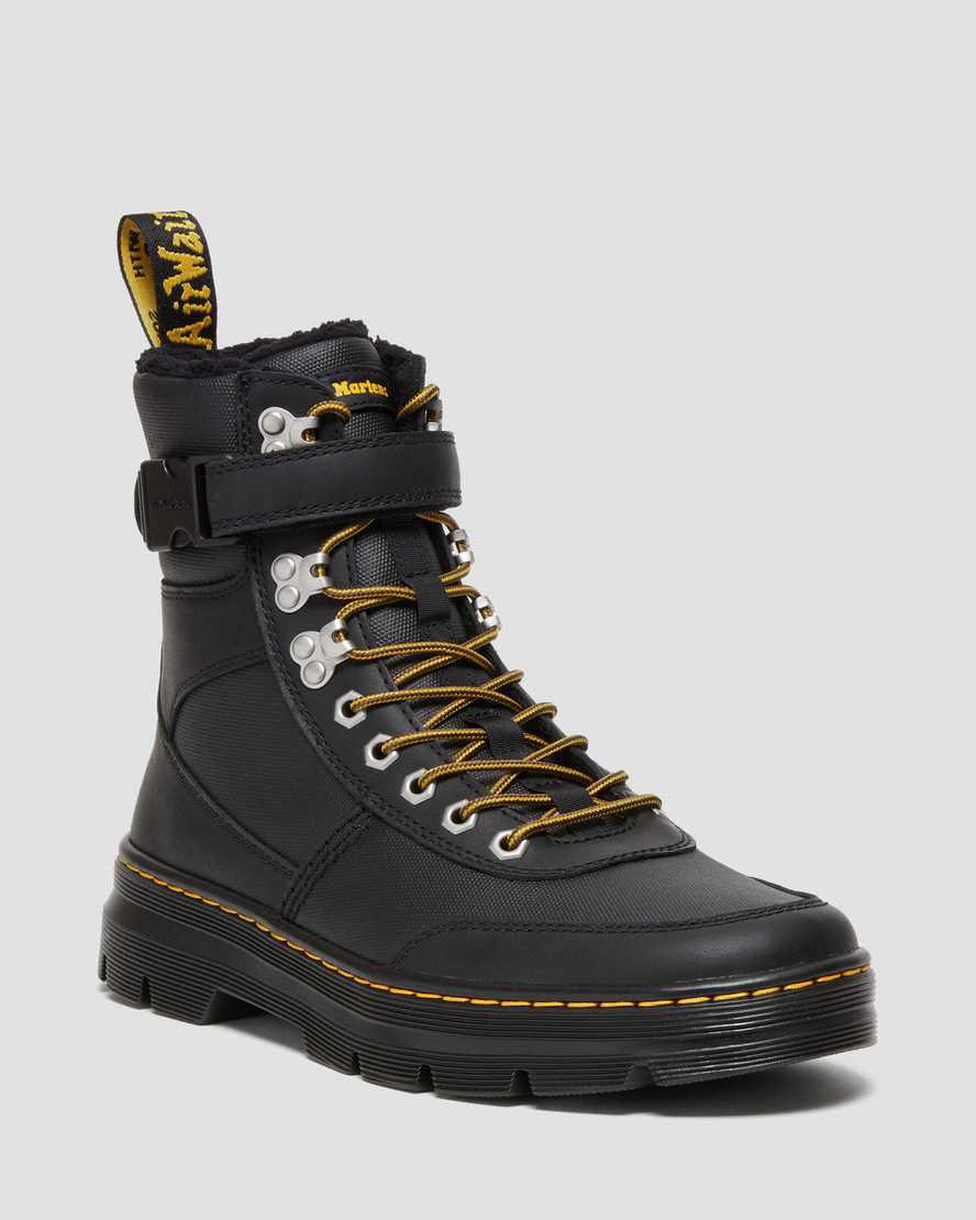 Botines Dr Martens Combs Tech Faux Fur-Lined Hombre Negras España | 92130-IYGD