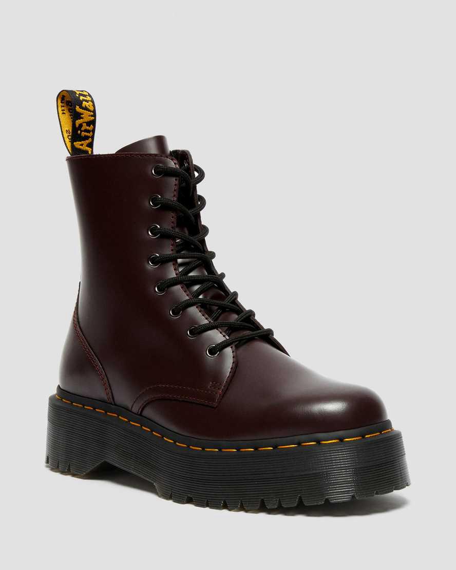 Botines Dr Martens Jadon Boot Smooth Leather Platforms Hombre Burdeos España | 83165-HEKY