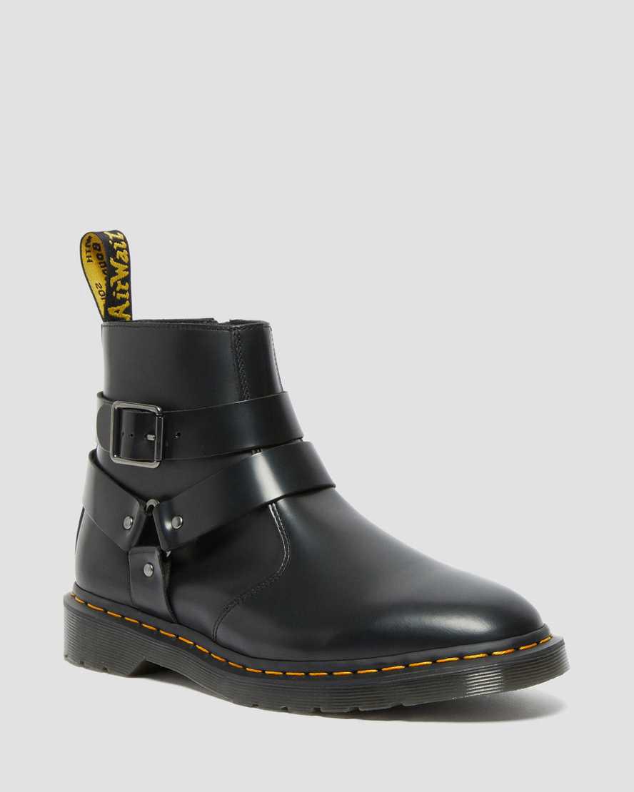 Botines Dr Martens Jaimes Leather Harness Chelsea Hombre Negras España | 95841-UGAC