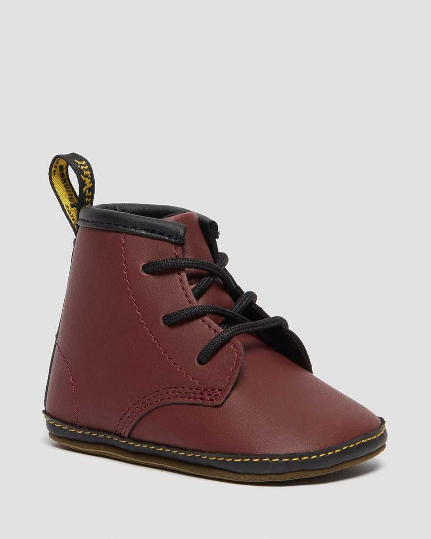 Botines Dr Martens Newborn 1460 Auburn Leather Niños Rojas España | 37426-YTGI
