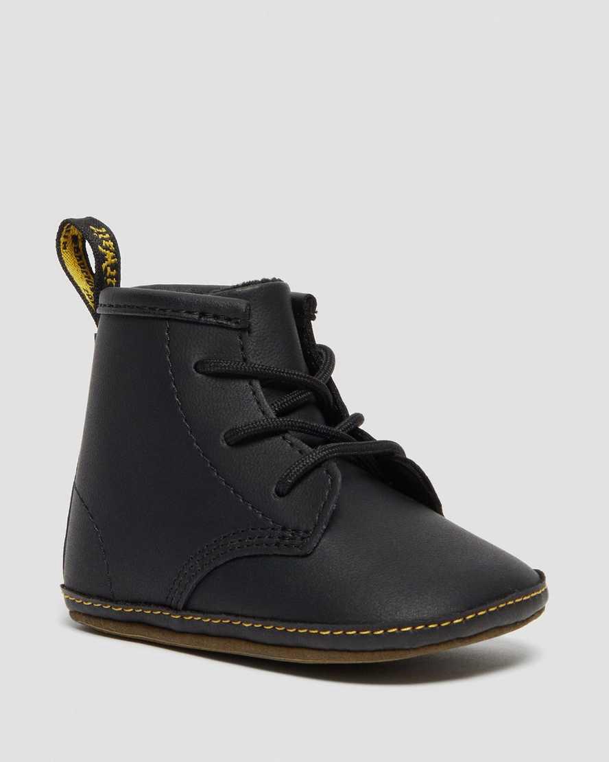 Botines Dr Martens Newborn 1460 Auburn Leather Niños Negras España | 71035-FDYR