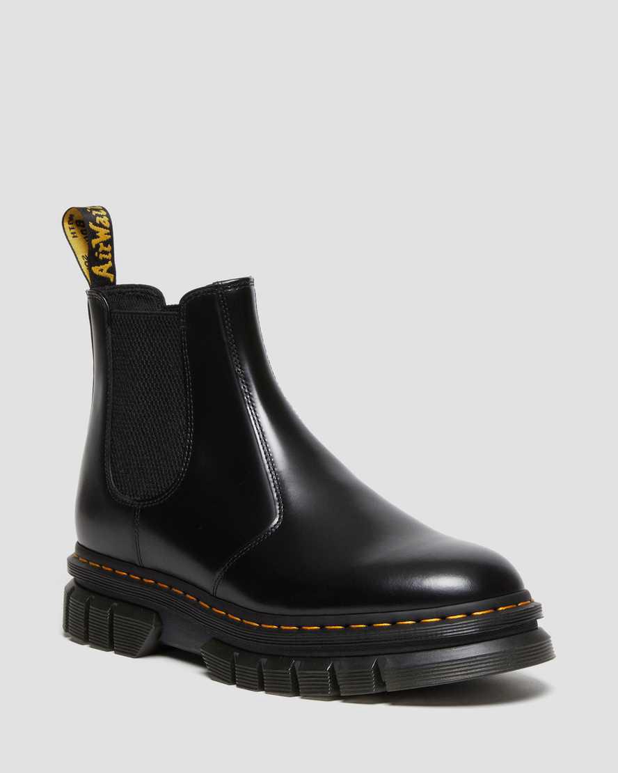 Botines Dr Martens Rikard Polished Smooth Leather Chelsea Hombre Negras España | 61038-WZTJ