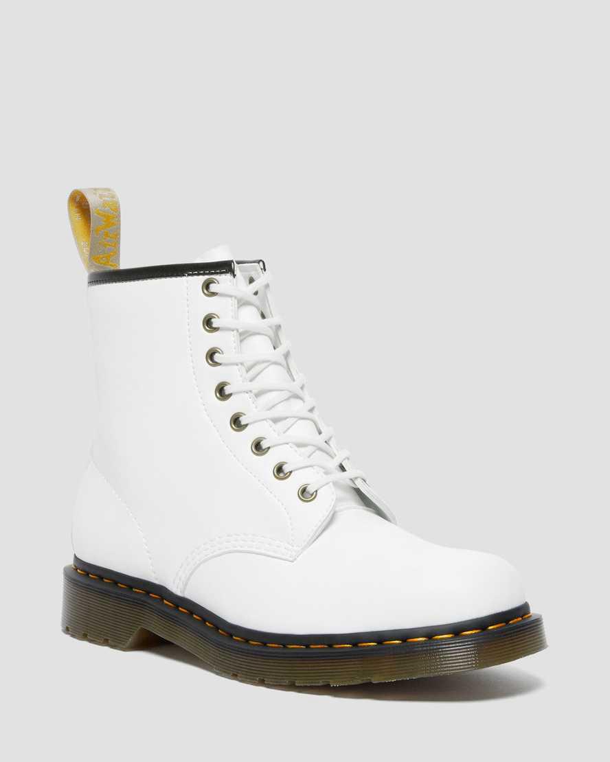 Botines Dr Martens Vegan 1460 Kemble Lace Up Hombre Blancas España | 63509-ZEWJ
