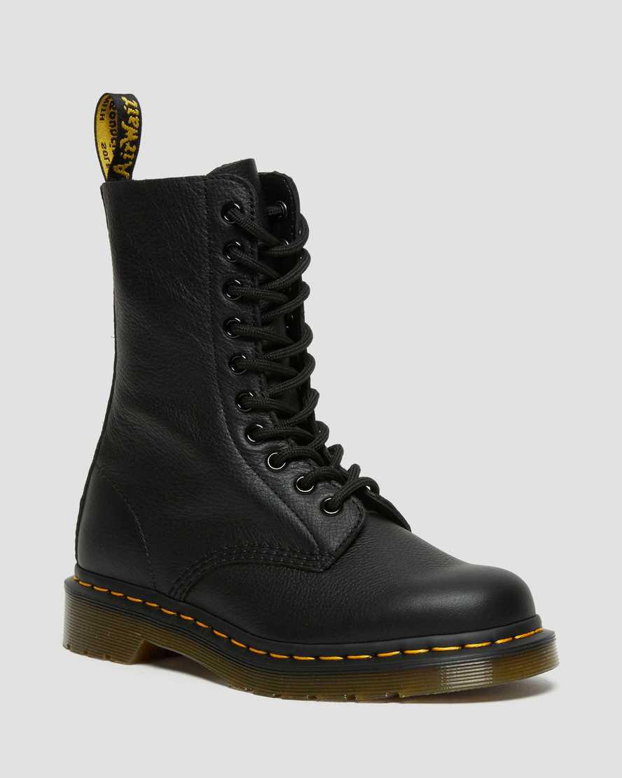 Originals Boots Dr Martens 1490 Virginia Leather Mid Calf Mujer Negras España | 31256-ALCH