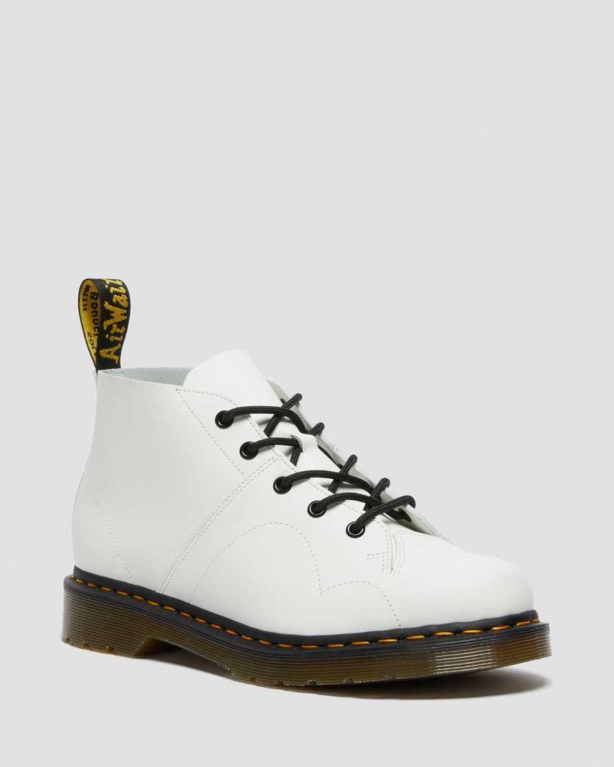Originals Boots Dr Martens Church Smooth Leather Monkey Hombre Blancas España | 78069-XGVP
