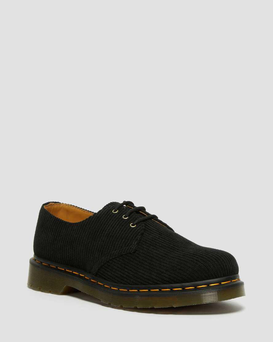 Zapatos Oxford Dr Martens 1461 Corduroy Hombre Negras España | 92754-IDTB