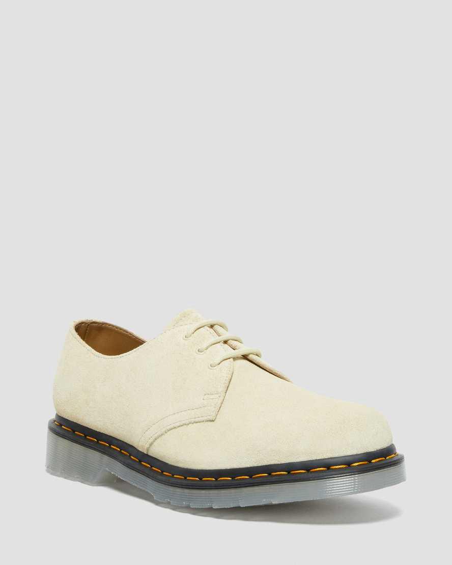 Zapatos Oxford Dr Martens 1461 Iced Suede Mujer Kaki Creme España | 87624-YTKO