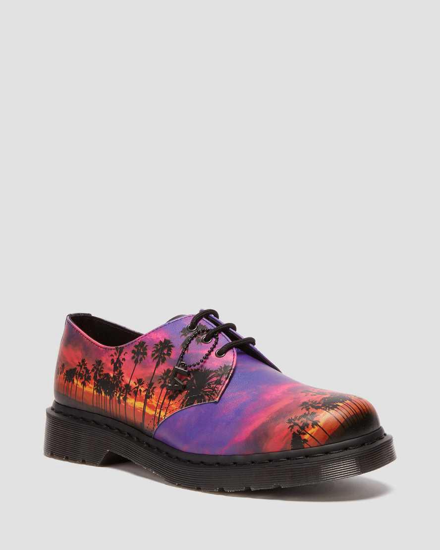 Zapatos Oxford Dr Martens 1461 Los Angeles Leather Mujer Multicolor España | 37405-RZJX