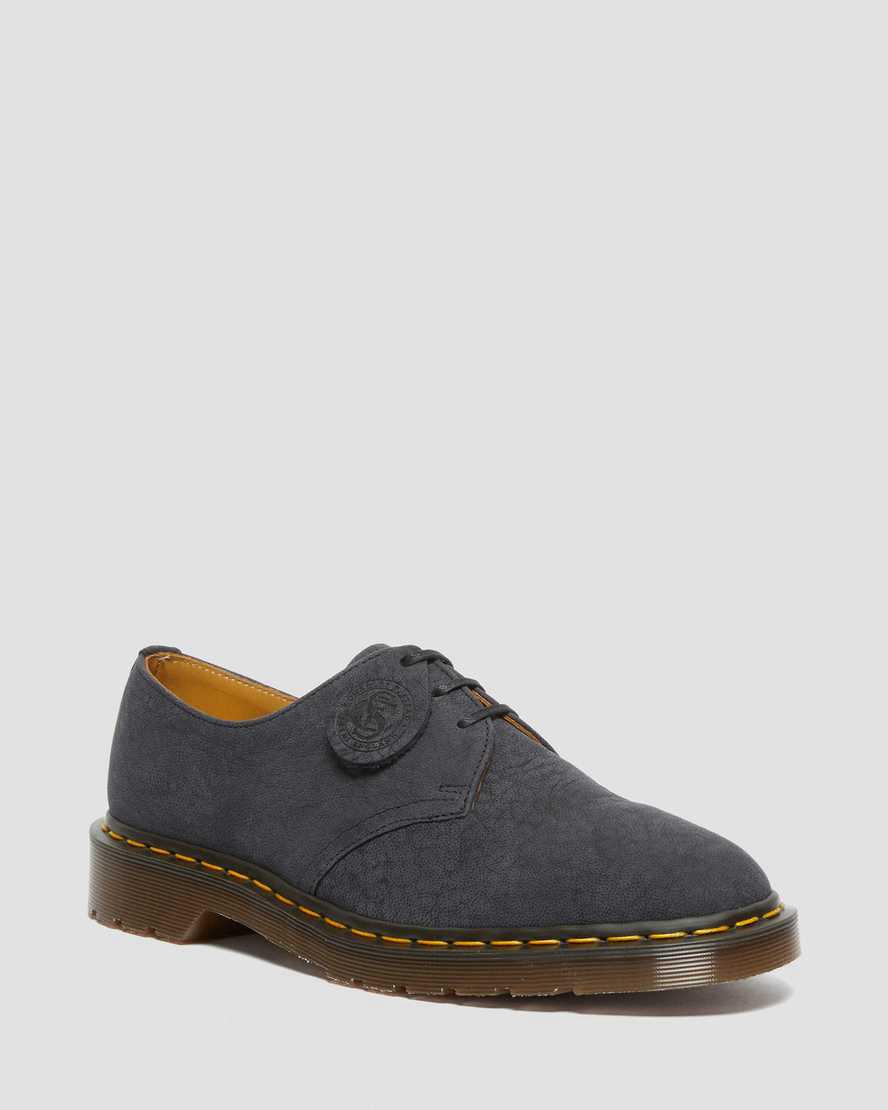 Zapatos Oxford Dr Martens 1461 Made in England Nubuck Leather Hombre Negras España | 70316-COBA