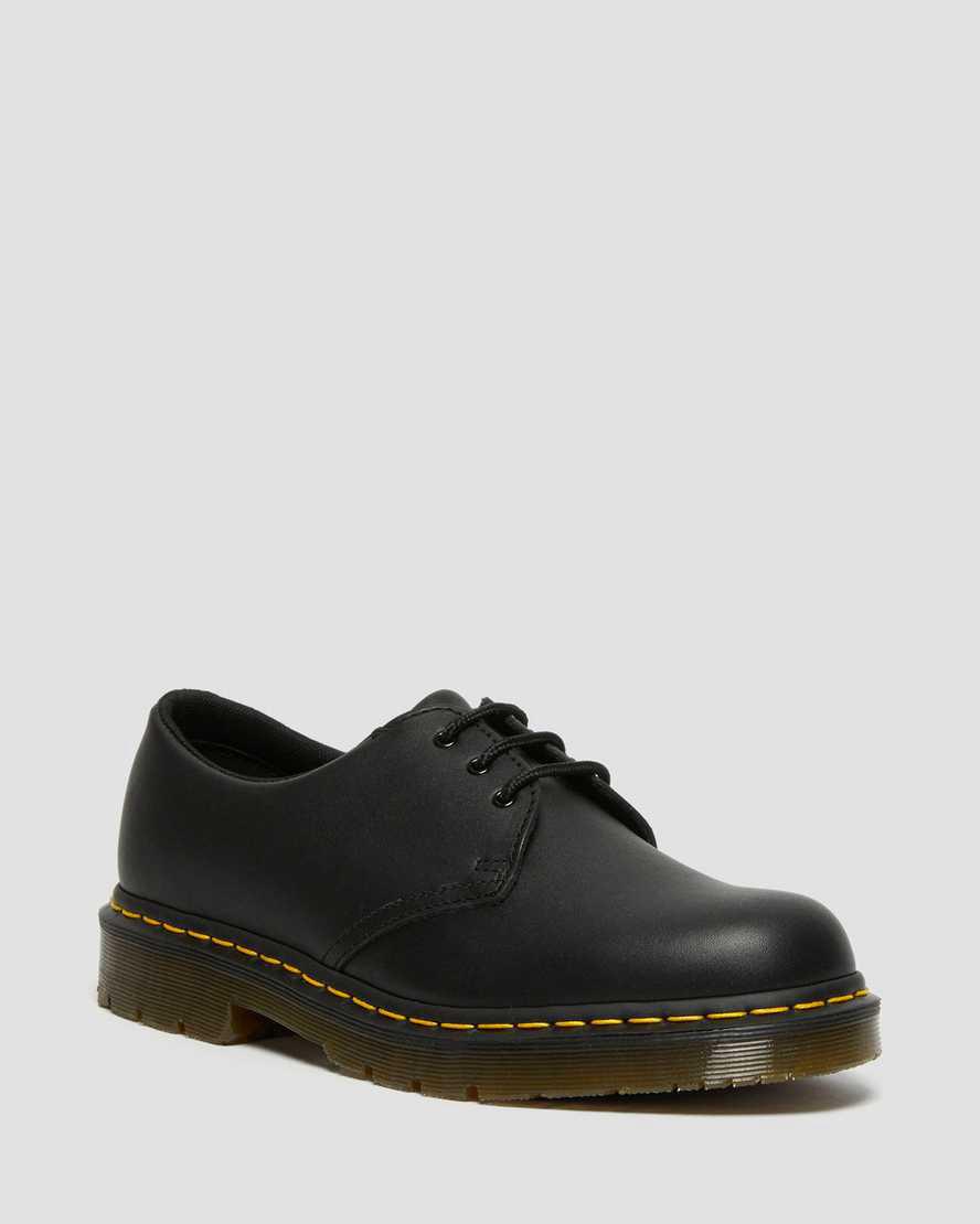 Zapatos Oxford Dr Martens 1461 Slip Resistant Leather Mujer Negras España | 52763-WNZL