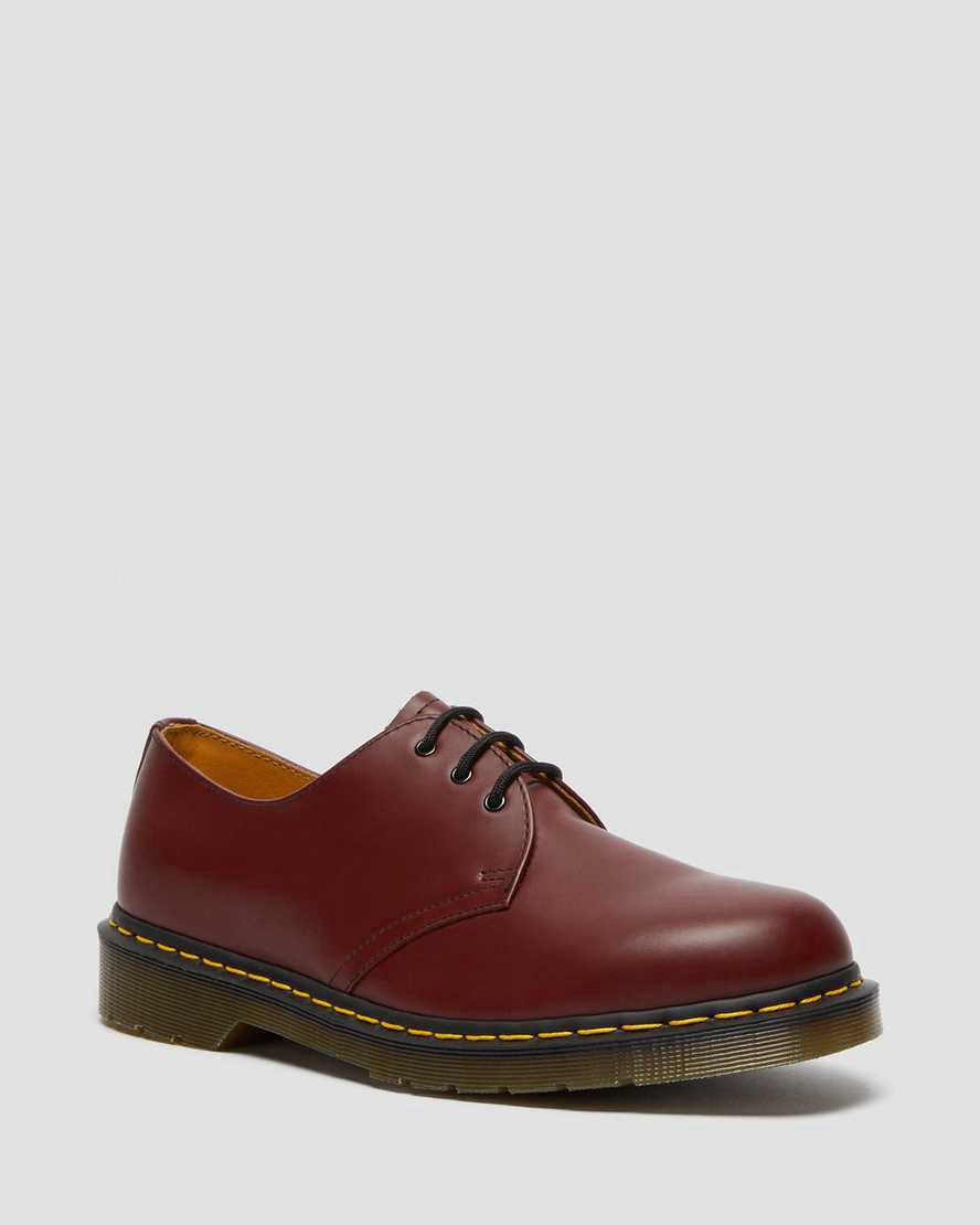 Zapatos Oxford Dr Martens 1461 Smooth Leather Mujer Rojas España | 17859-NGOK