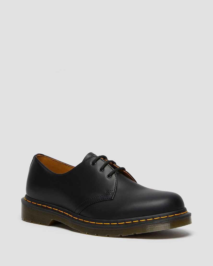 Zapatos Oxford Dr Martens 1461 Smooth Leather Mujer Negras España | 27186-BFTX