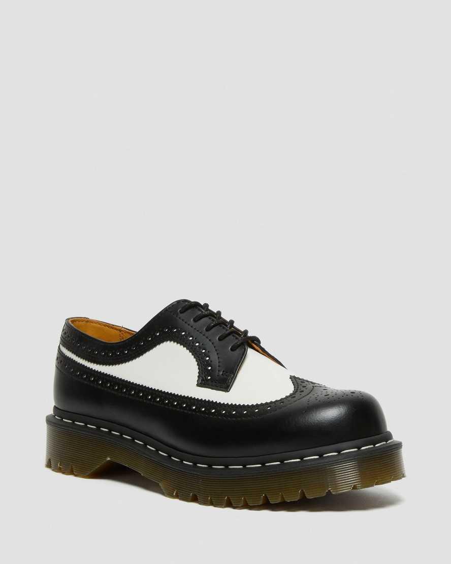 Zapatos Oxford Dr Martens 3989 Bex Smooth Leather Brogue Hombre Negras España | 81042-FAGL