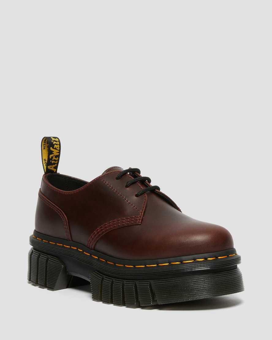 Zapatos Oxford Dr Martens Audrick Brando Leather Platform Hombre Marrones España | 45397-UYLX