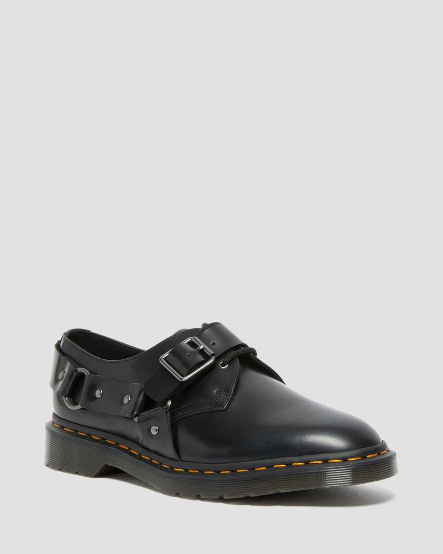 Zapatos Oxford Dr Martens Henree Polished Smooth Leather Buckle Hombre Negras España | 89462-OWYM