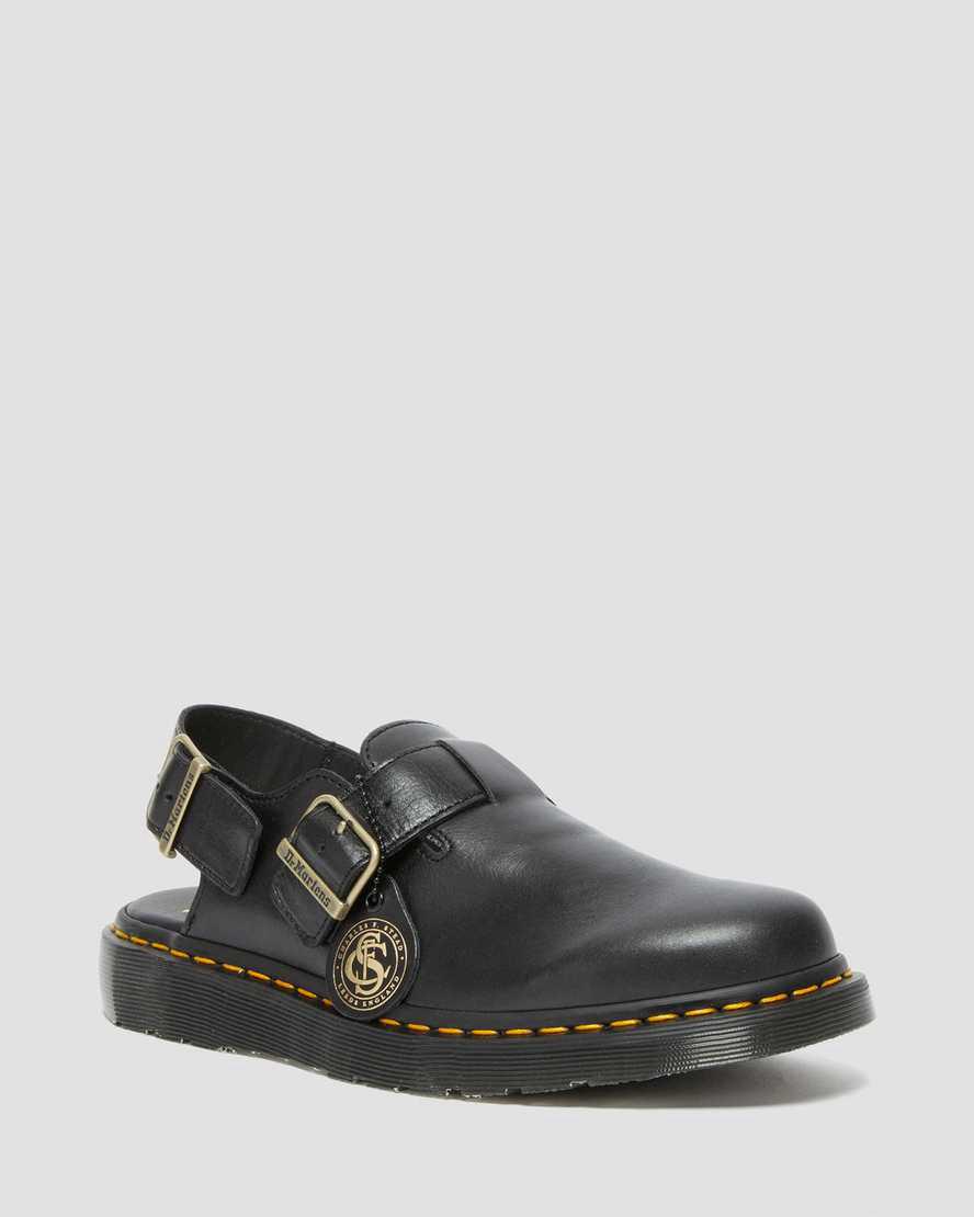 Sandalias Dr Martens Jorge Made in England Leather Slingbacks Hombre Negras España | 47318-JFEO
