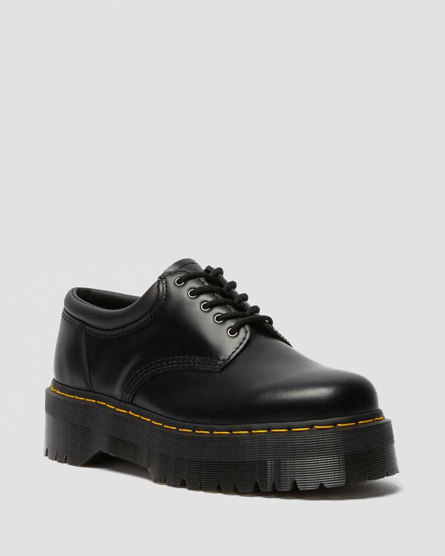 Zapatos Plataforma Dr Martens 8053 Leather Casual Mujer Negras España | 35847-FMLP